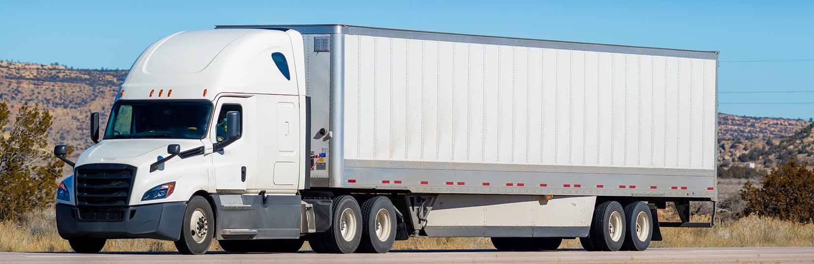 Truck on the road